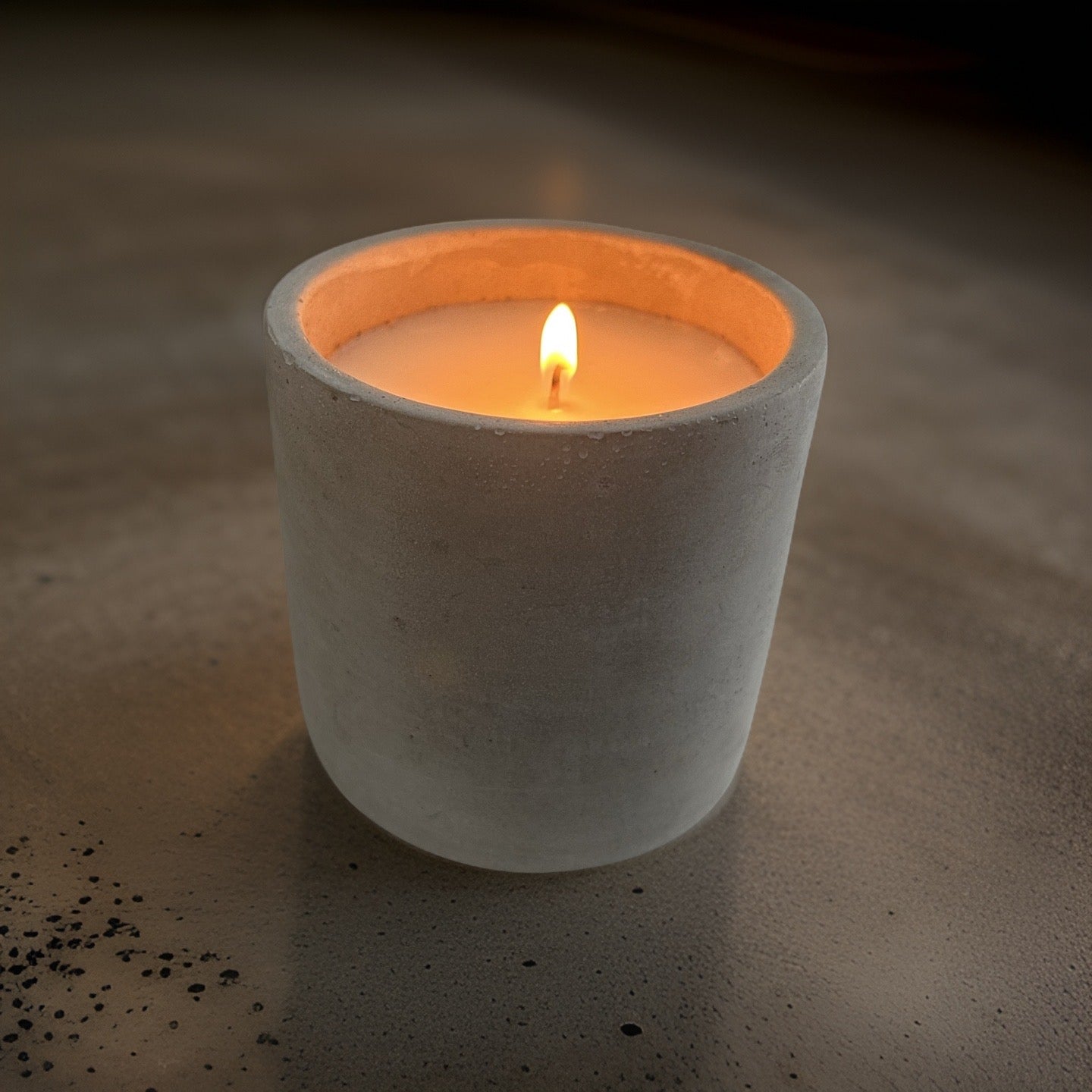 Rustic Grey Candle